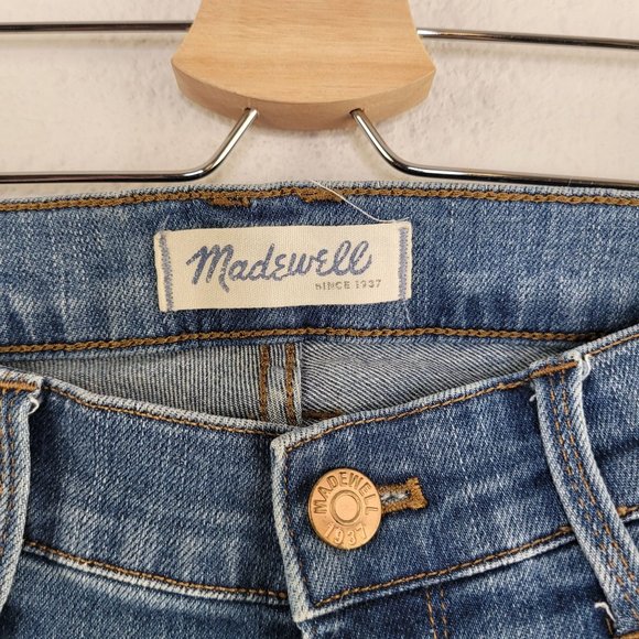 Madewell High Riser skinny destroyed raw hem jeans Size 27 - Picture 7 of 10